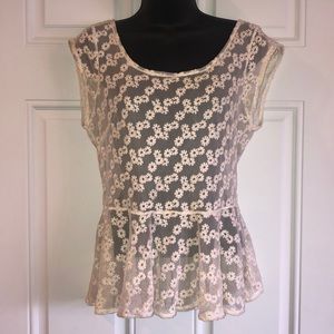 American Eagle sheer lace top